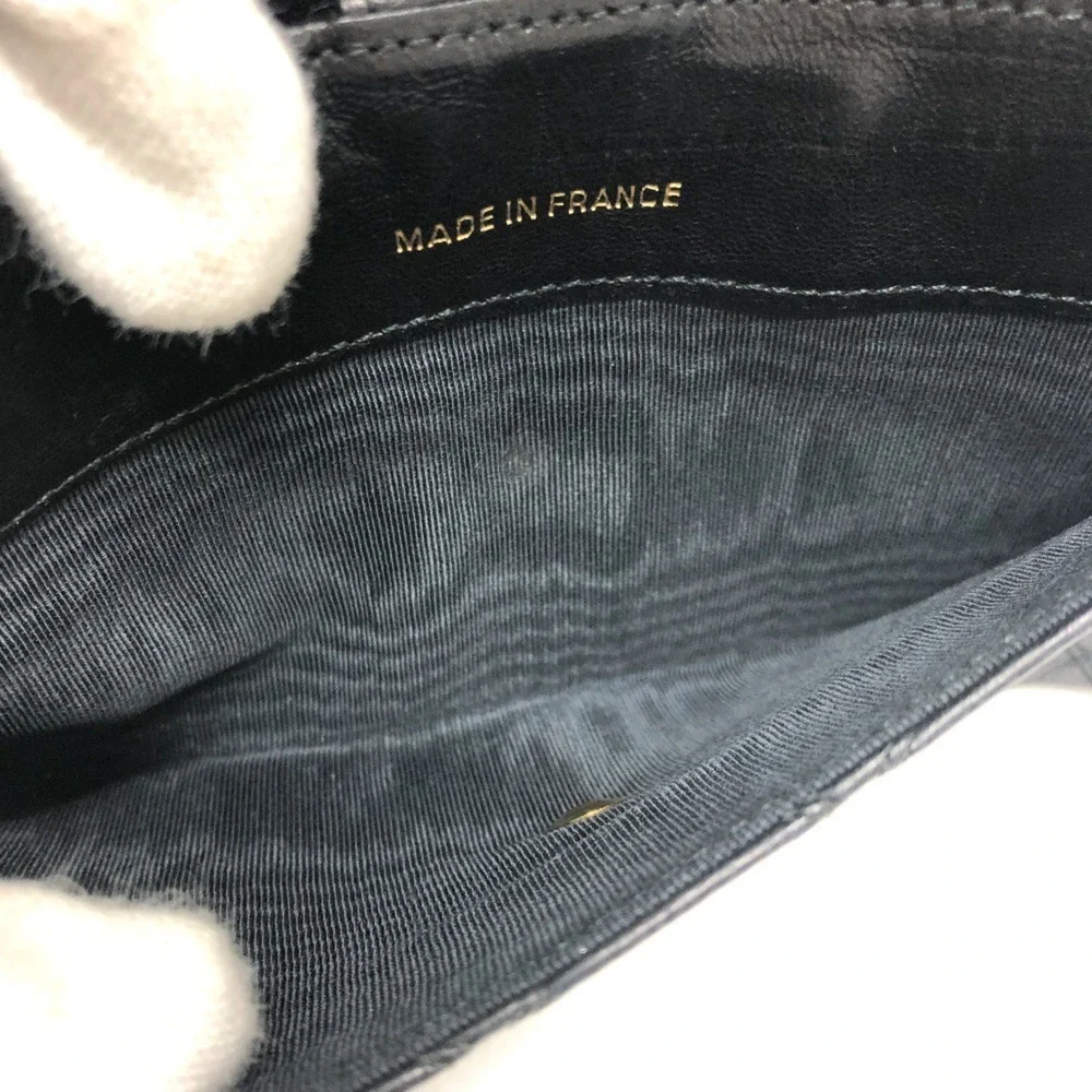 CHANEL black lambskin